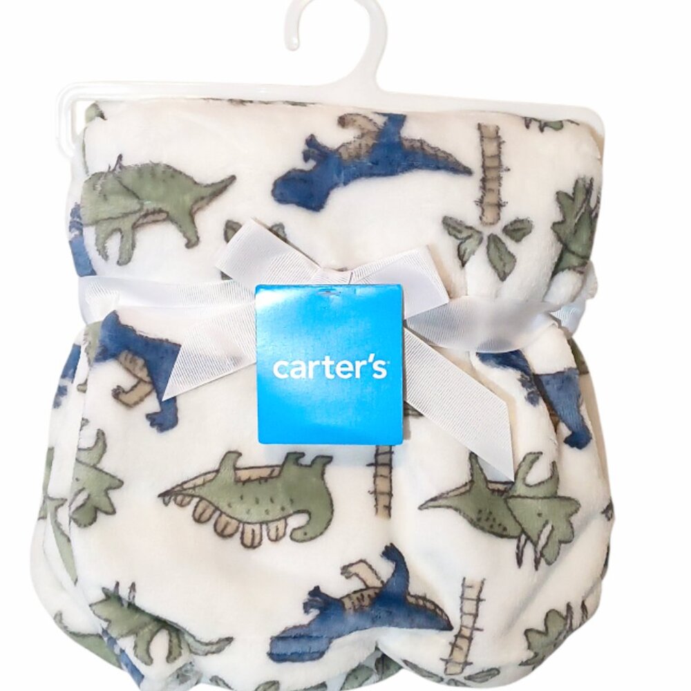 Carter's Nojo Dinosaur Security Lovey Blanket 30" X 40" New